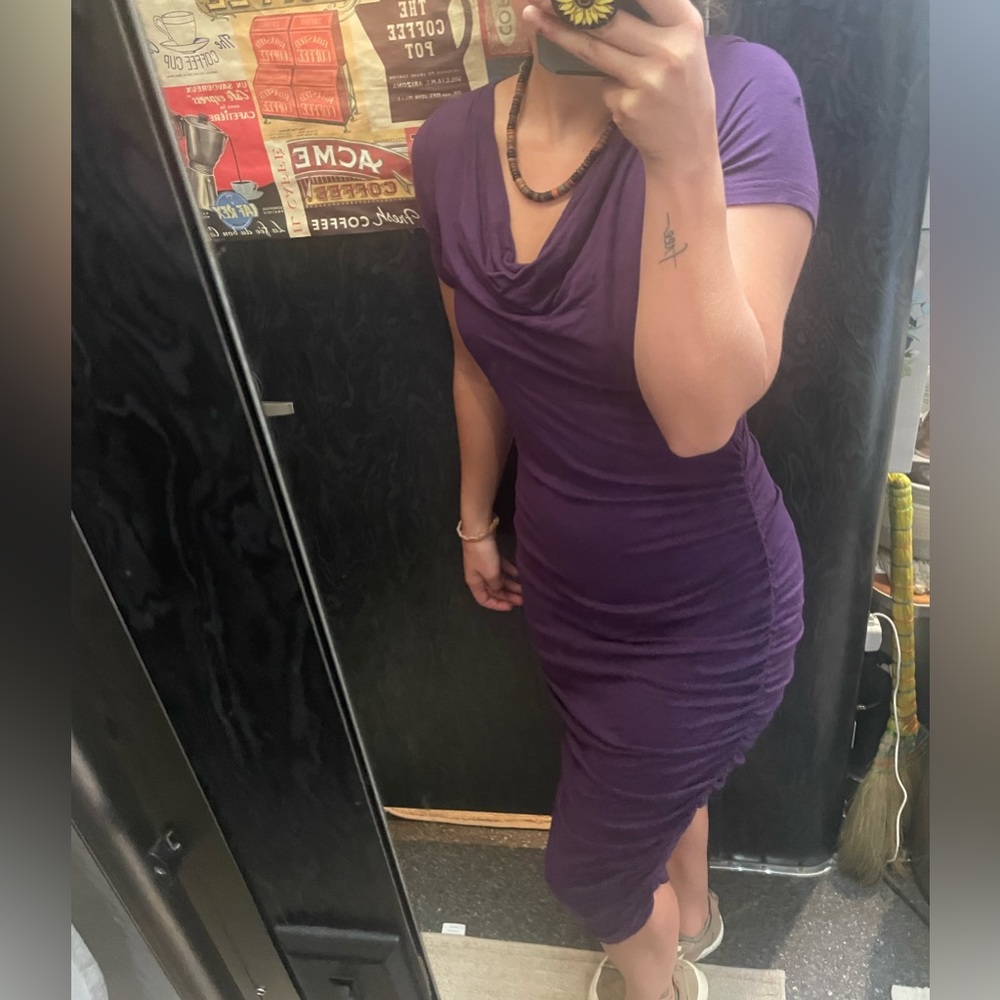 Elegant purple dress